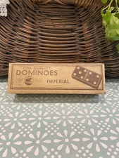 Vintage St George Series Fine Quality Imperial 28 Dominoes Black 