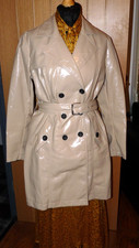 Next womans shiny pvc pu trench raincoat with belt  Uk 22 new with tags cost £70