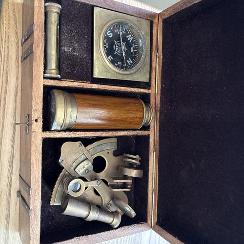 Sextant set with compass timer - set,