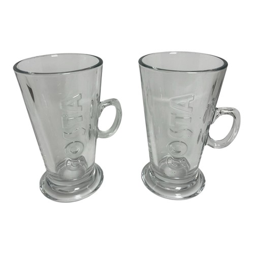 Costa coffee latte glasses - 2,