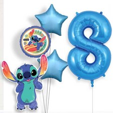 Stitch 8th Birthday Helium