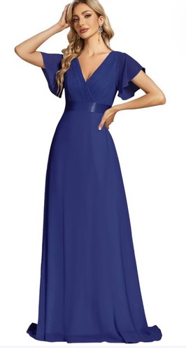 Women blue chiffon - blue,