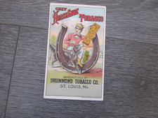 Chew Horseshoe Plug Tobacco by Drummond Victorian Advertising Trade Card