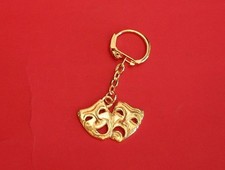 Comedy Tragedy Masks Gold