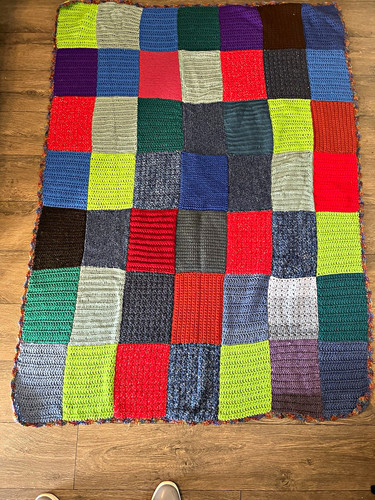 Multicolor patchwork squares - multicolor,