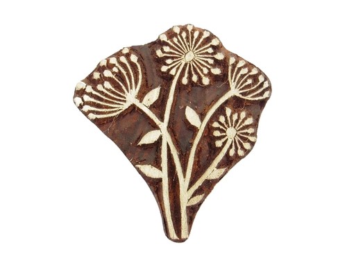Seedhead floral wooden stamp - seedhead,