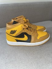 NIKE Jordan 1 Mid Boot/Trainers UK 5.5 ~ EU39 Chutney/Taxi BQ6472-700 RRP £120