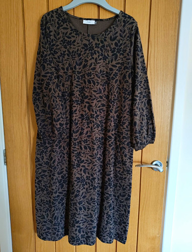 Adini brown black floral - adini,