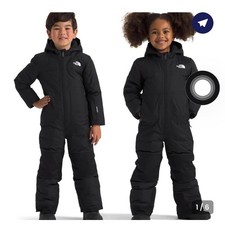 The North Face Kids Freedom Snow Suit TNF Black Youth Size 6 Winter Ski Jumpsuit