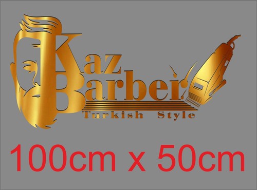 Barber shop window - barber, sticker