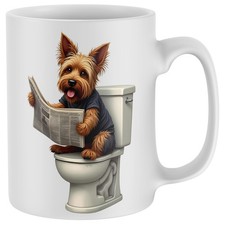 Funny Yorkshire Terrier Toilet