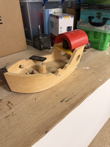 Wooden toy boat pièces - toy,