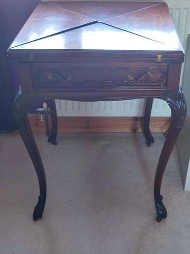 Antique mahogany folding - antique,