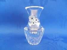 Vintage Swarovski crystal Vase with flowers Signed