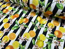 Citrus Stripes Fabric Home