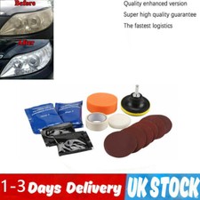 Headlight Restoration Kit+Lens Sealer Restore Plastic Headlamps Repair set UK
