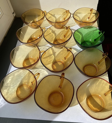 Vintage french pressed glass - vintage,