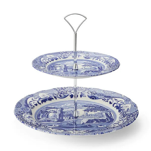 Spode blue italian tier - spode, 2-tier