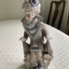 Lladro Clown Surprise 5901 Dog & Two Puppies, Excellent Condition