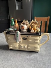 The Teapottery Classic Aga Style Teapot Cream Large- 10th Anniversary Special Ed