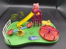 Peppa Pig Electronic Sounds Playground / Slide Park Playset & Toy Figure