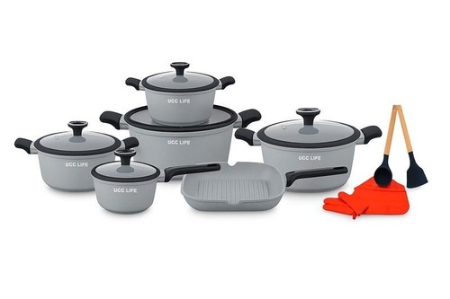 Piece kitchen cookware set - 16,