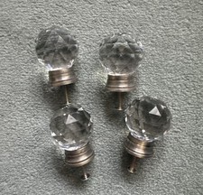 Glass cut Crystal Door Knobs X  7