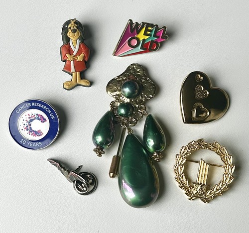 Vintage brooch pin badge - pin, job