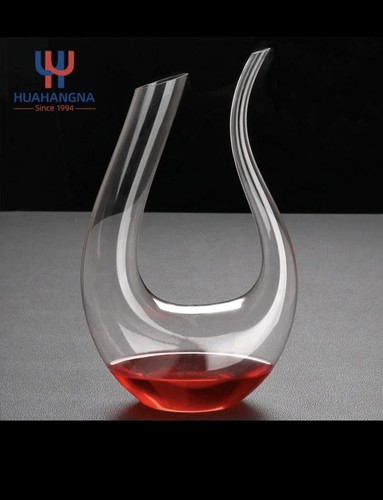 Red wine carafe crystal - red,