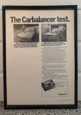Framed original Classic Car Ad