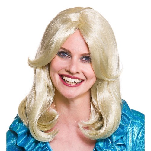 Adult 1970s glamour wig model - wig,
