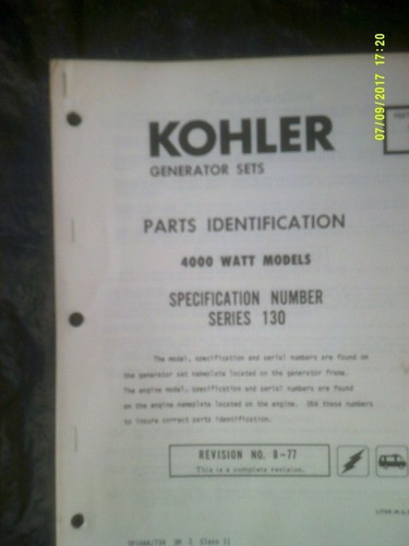 Vintage kohler 4000 - 4000, watt