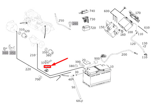 Cla c117 battery - mb, wiring