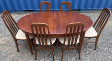 Jentique Teak Dining Table & 6 Chairs Vintage Retro Mid Century FREE DELIVERY ?
