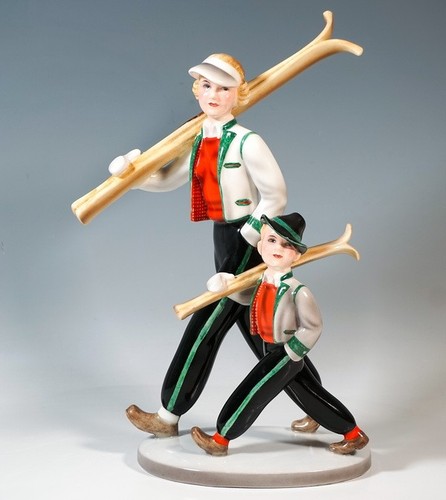 Goldscheider art deco - goldscheider, figure