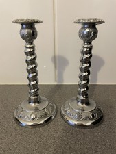 2 x Chrome Silver Style Metal