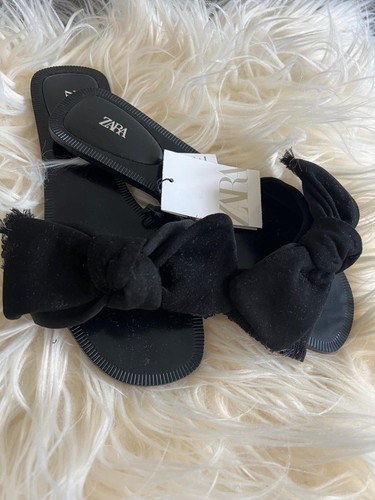 Zara bow sandals size uk - zara,