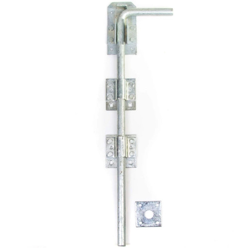 Long galvanised drop bolt - 18",