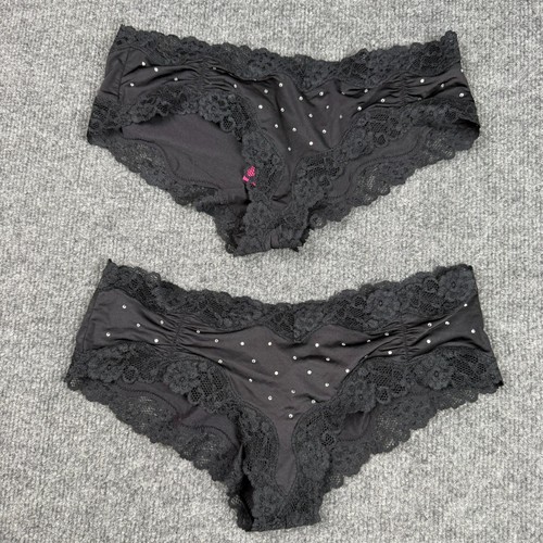 Senza black rhinestone lace - la,