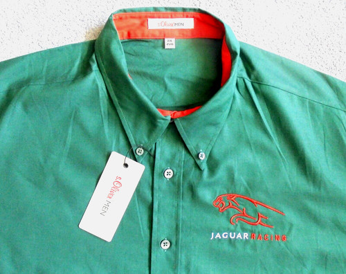 Jaguar racing shirt button - shirt,