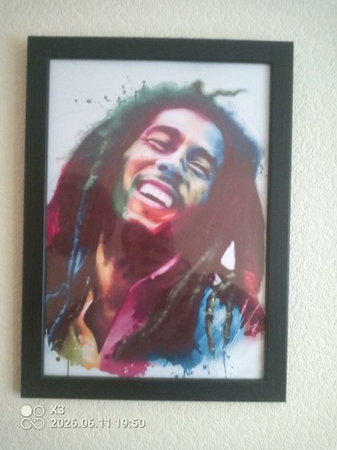 Framed bob marley - art, print