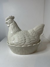 Vintage Ceramic Chicken Egg