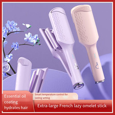 Hair Salon Ceramic 3 Triple Barrel Hair Wave Waver Curling Iron Curler Wand 42mm