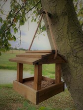 Hanging Bird Table Seed Feeder Garden Feeding Nut Station Shelter Outdoor