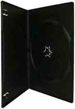 50 Single DVD Case 7mm Spine Slimline Black Clear Front Cover Sleeve Slim