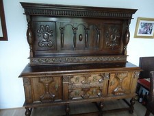 Original Antique Oak Buffet Dresser-Gd Condition 