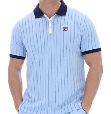 Man City Colours - Fila Bjorn Borg BB1 Polo - Iconic Tennis Shirt - Sky Blue