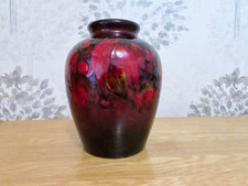 William Moorcroft, Vase, Flambe Leaf And Berry, Circa 1928.