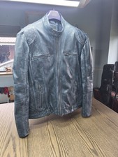 Mens Faded Blue Nappa Leather