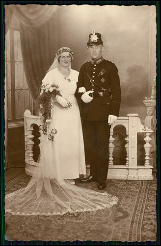 Photo postcard wedding photo